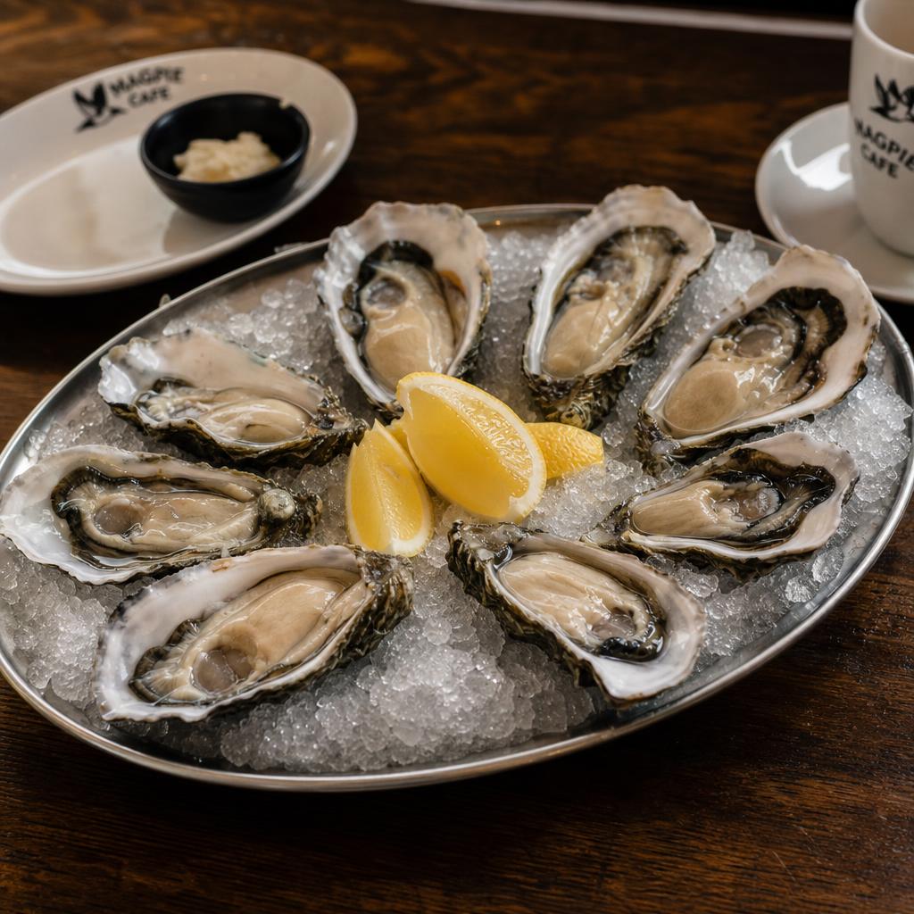 Oysters on ice